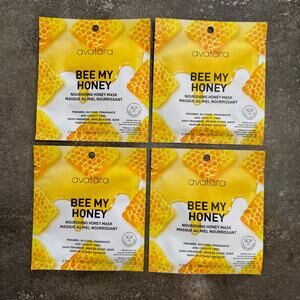 avatara 4pk NEW Bee My Honey Nourishing Honey Face Masks Perfect Pores
